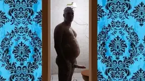 O meu banho gostoso com o pau duro 017