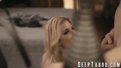 Big booty stepmom craves for young dick in her twat